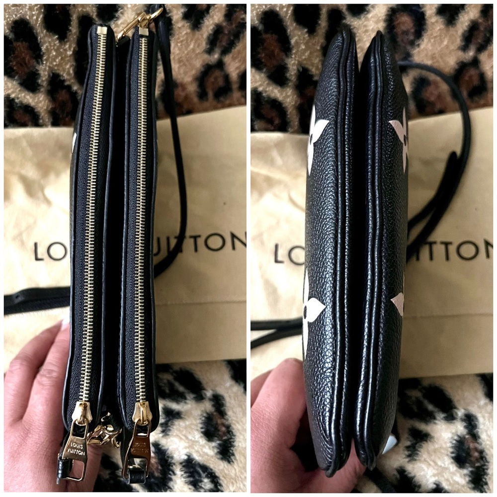 👑✅PRICE FIRM✅AUTHENTIC Louis Vuitton Bicolor Double Zip - Picture 10 of 17
